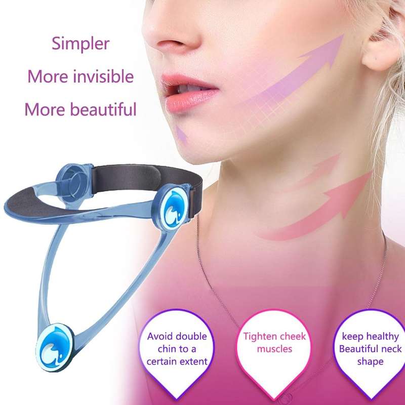 Adult Adjustable Neck Brace Household Cervical Spine Correction Protector(Blue)