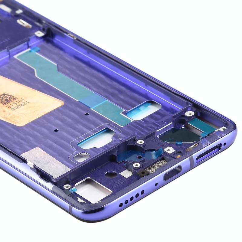 Front Housing LCD Frame Bezel Plate With Side Keys for Xiaomi Redmi K30 Pro (Purple)