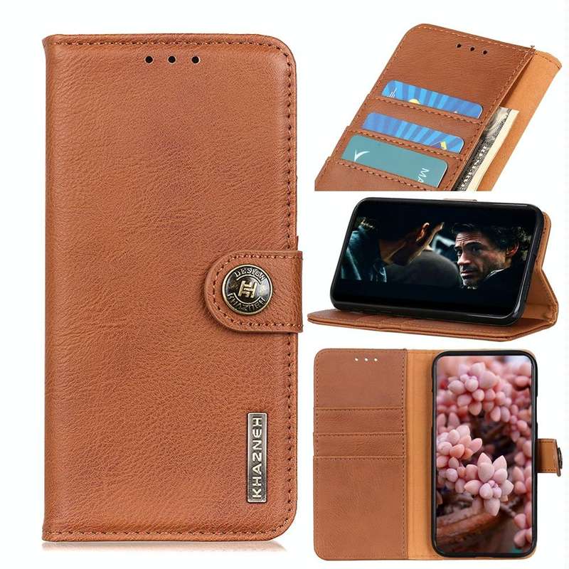 For Galaxy A51 5G Cowhide Texture PU + TPU Horizontal Flip Leather Case with Holder & Card Slots ...