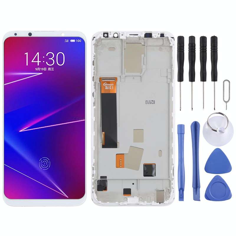 TFT LCD Screen for Meizu 16X Digitizer Full Assembly with Frame, Not Supporting Fingerprint Ident...