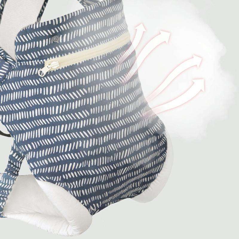 Kangaroo Baby Portable Multifunctional Baby Carrier Front Hold Baby Breathable Carrier(Lotus Color)