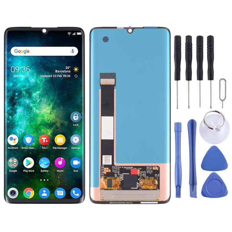 Original AMOLED LCD Screen for TCL 10 Pro T799B 799H with Digitizer Full AssemblyBlack)