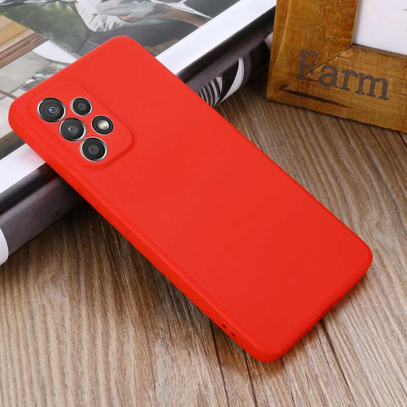 For Samsung Galaxy A53 5G Color Liquid Silicone Phone Case(Red)