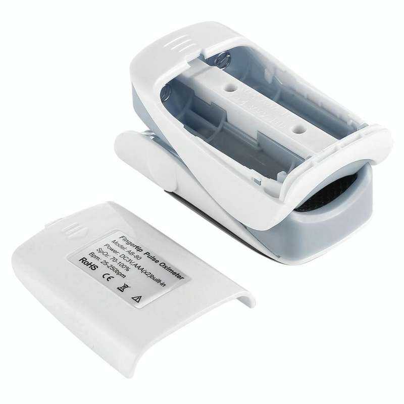 AB-80 Precision Finger Pulse Oximeter Blood Oxygen Monitor(Grey)