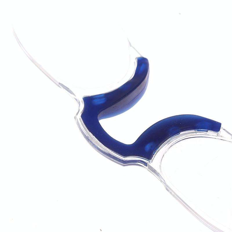 Clip-nose Reading Glasses Portable Reading Mirror No Mirror Leg Glasses, Degree: +100(Black)