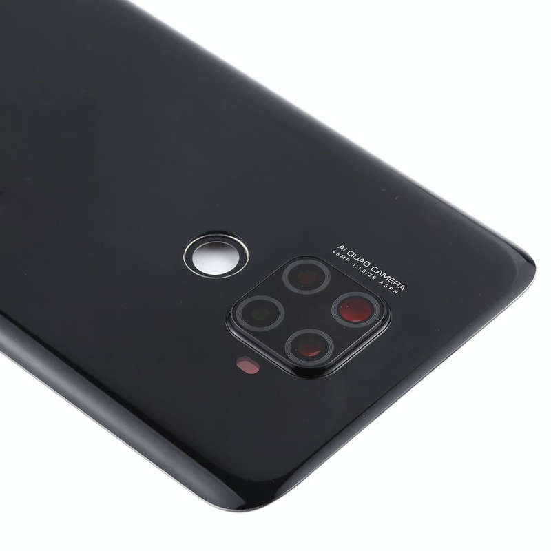 Original Battery Back Cover with Camera Lens for Huawei Mate 30 Lite(Black)