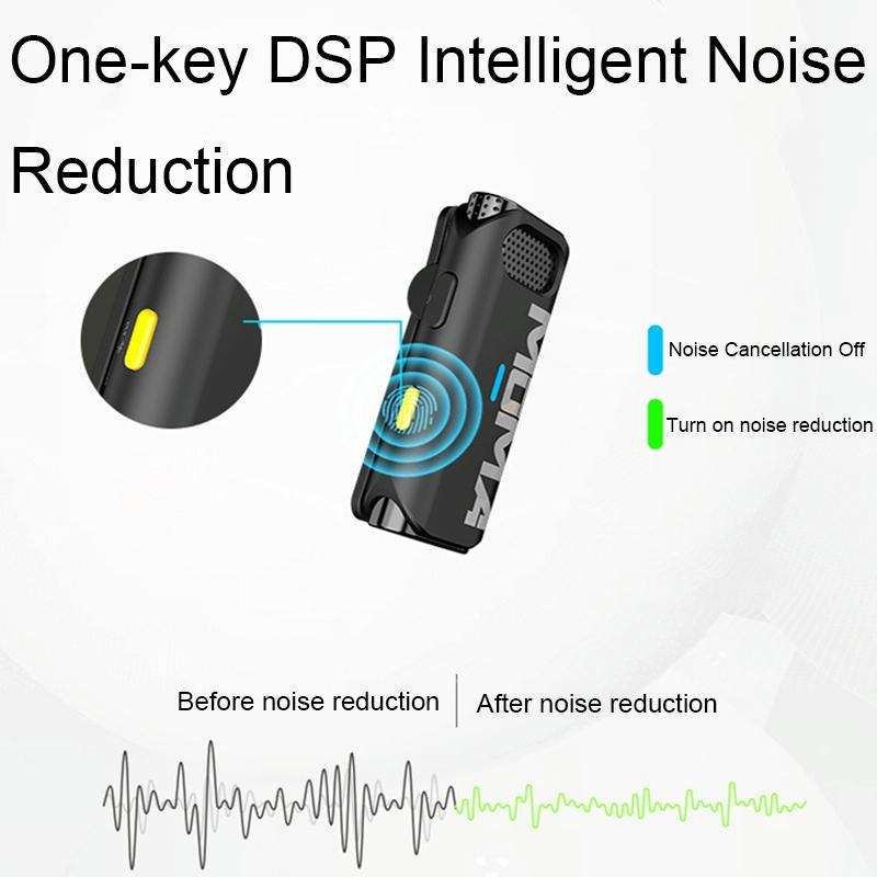 MOMA Lark M1 1 In 1 Mirrorless Camera Live Mini Wireless Lavalier Microphone without Charging Box