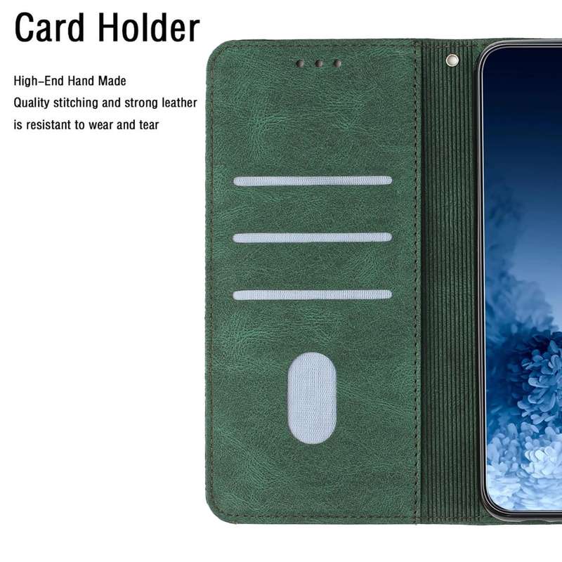 For Samsung Galaxy A33 5G Mandala Embossed Flip Leather Phone Case(Green)
