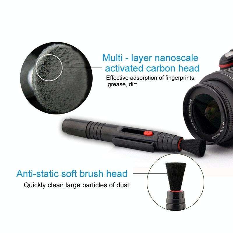 2 in 1 Lens Cleaning Pen for Camera(Black)