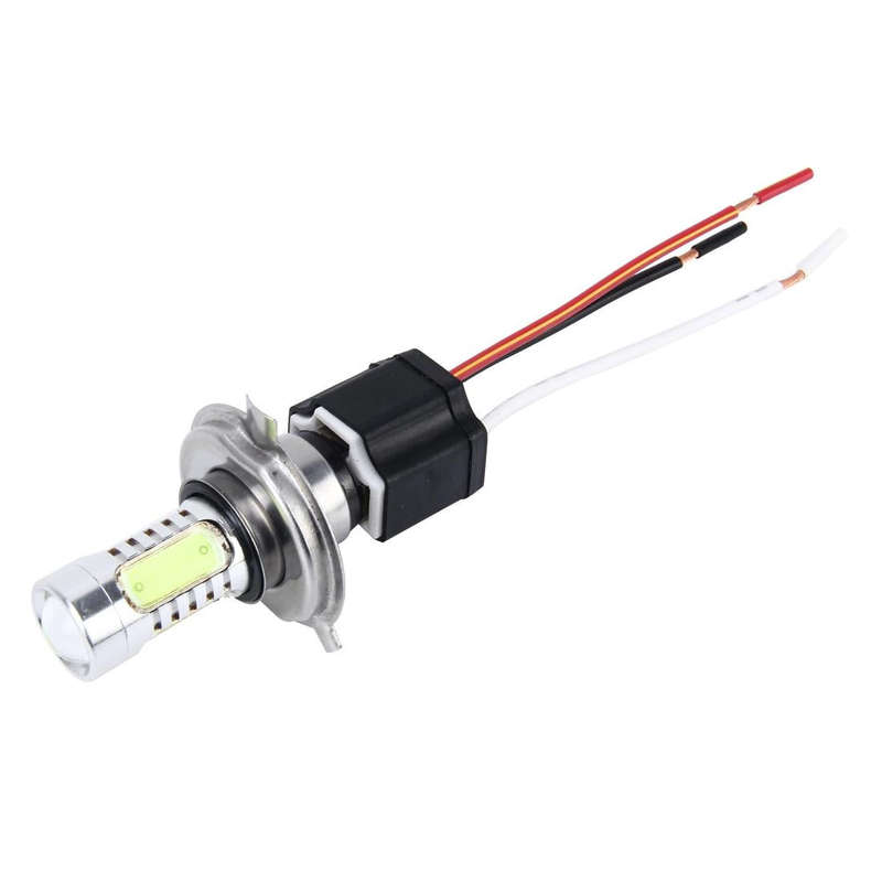 2 PCS H4 Car Auto LED Bulb Ceramic Insulation Socket Holder (No Including Light)