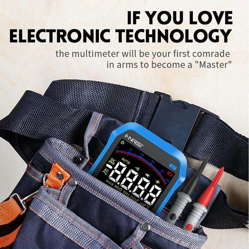 FNIRSI S1 Digital High Precision Fully Automatic Digital Multimeter(Blue)