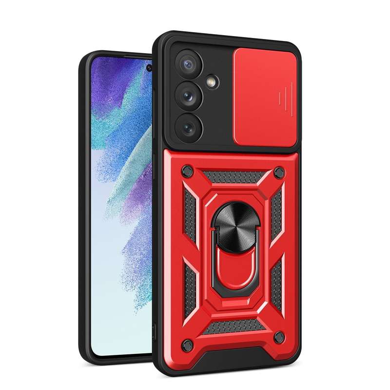 For Samsung Galaxy A54 5G Sliding Camera Cover Design TPU+PC Phone Case(Red)