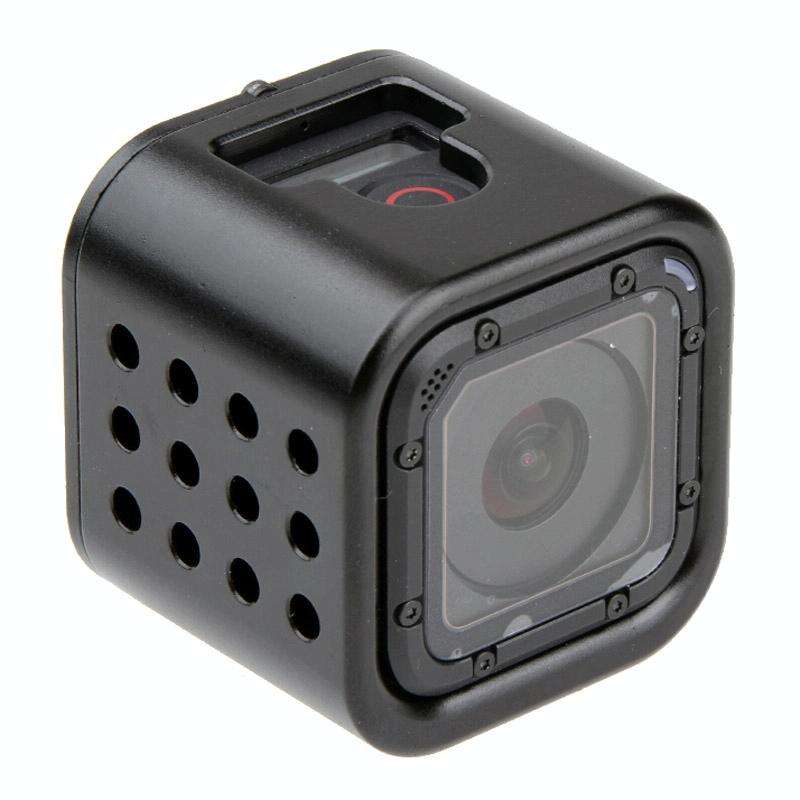 Housing Shell CNC Aluminum Alloy Protective Cage with Insurance Back Cover for GoPro HERO5 Sessio...