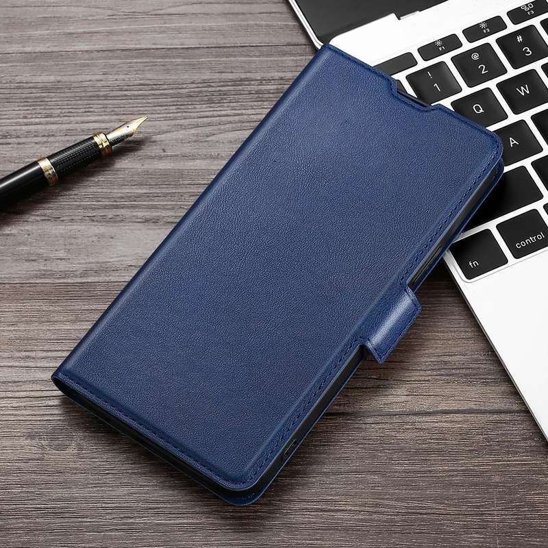 For Huawei P9 Plus Ultra-thin Voltage Side Buckle PU + TPU Leather Phone Case(Blue)