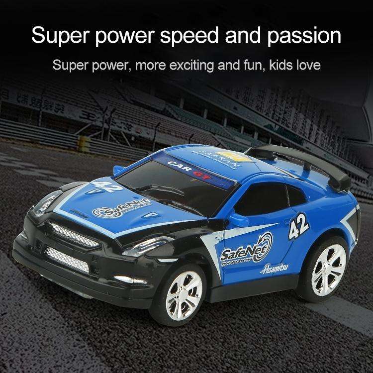 Coke Can Mini RC Car Radio Remote Control Micro Racing Car(Black+Orange)