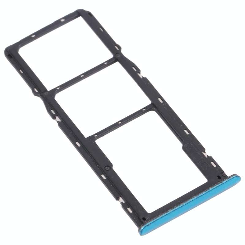 For OPPO Realme C3 RMX2027, RMX2020, RMX2021  SIM Card Tray + SIM Card Tray + Micro SD Card Tray ...
