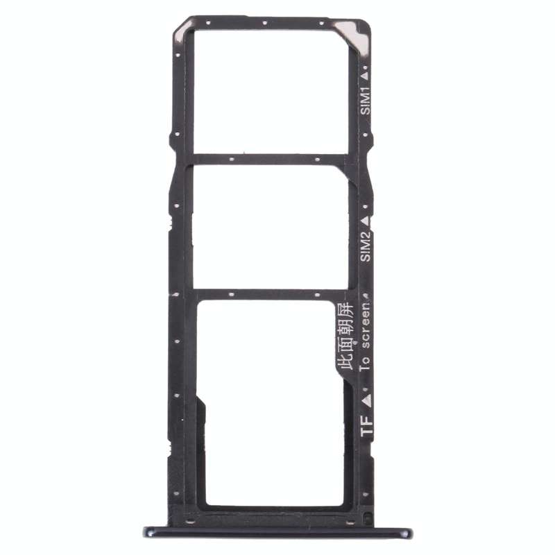 SIM Card Tray + SIM Card Tray + Micro SD Card Tray for Huawei Y6 (2018) (Black)