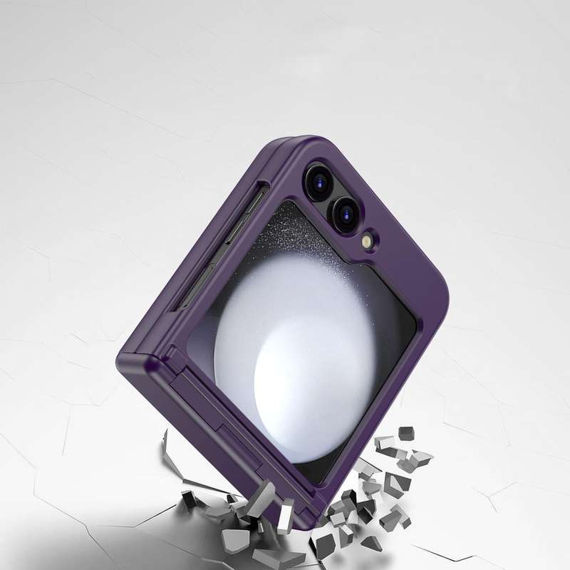 For Samsung Galaxy Z Flip5 Hinge Full Coverage Phone Case(Purple)