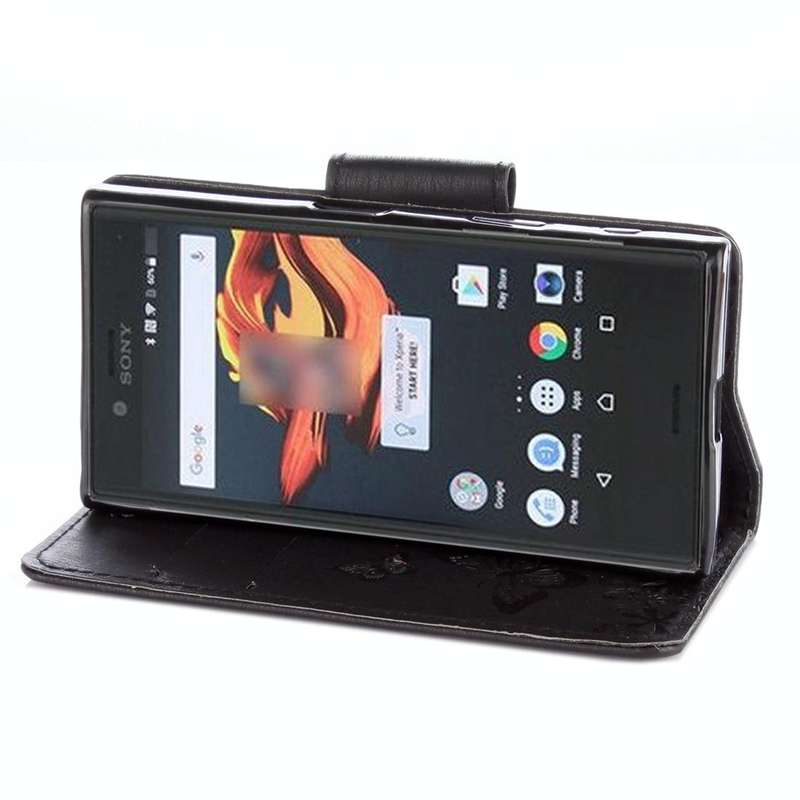 For Sony Xperia X Compact Butterflies Embossing Horizontal Flip Leather Case with Holder & Card S...