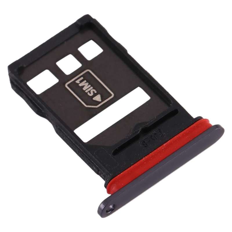 Original SIM Card Tray + NM Card Tray for Huawei Mate 30 (Black)