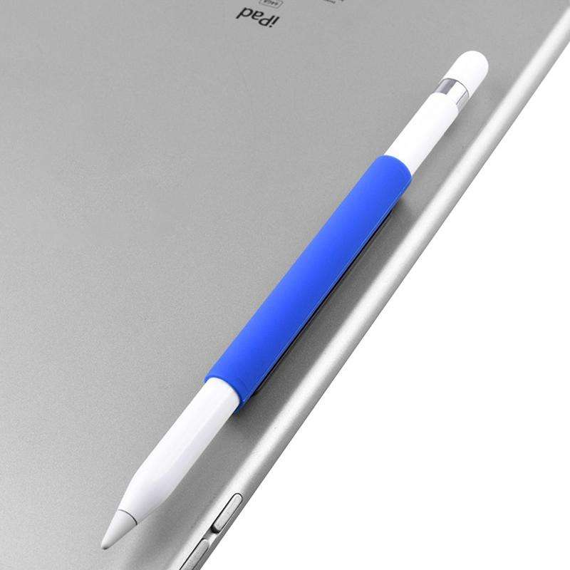 Magnetic Sleeve Silicone Holder Grip Set for Apple Pencil (Blue)