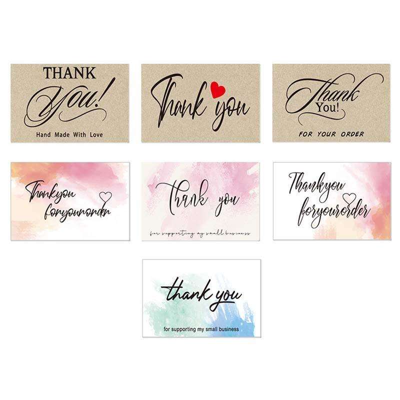 5 Rolls Thank You Label Seal Decoration Sticker, Size: 2.5x3.7cm(HA073)