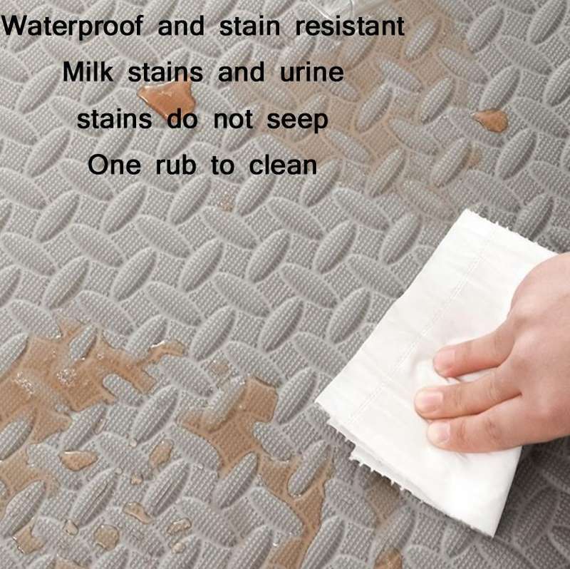 10 PCS Household Children Bedroom Stitching Leaf Pattern Thick Foam Crawling Mat, Size: 30x1.0cm(...
