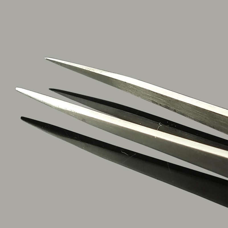 Gooi TS-11 Steel Straight Tweezers (Silver)