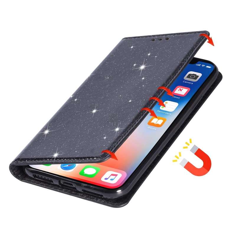 For Huawei Mate 10 Pro Ultrathin Glitter Magnetic Horizontal Flip Leather Case with Holder & Card...