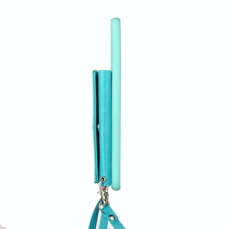 For Samsung Galaxy A54 5G Crossbody Lanyard Wallet Card Bag Phone Case(Blue)