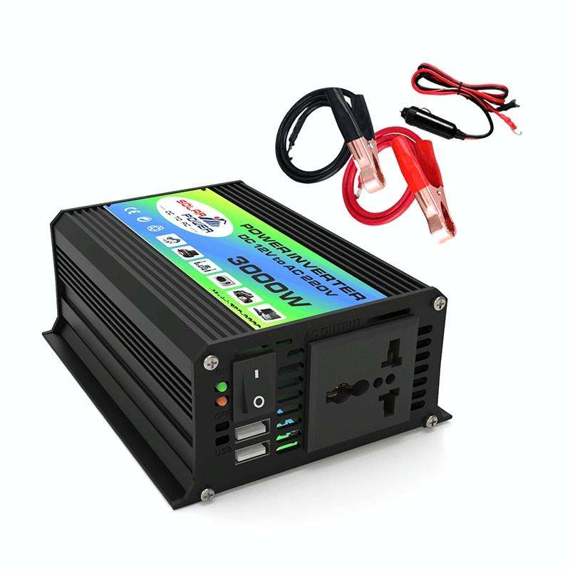 Tang I Generation 12V to 110V 3000W Modified Square Wave Intelligent Car Power Inverter with Dual...