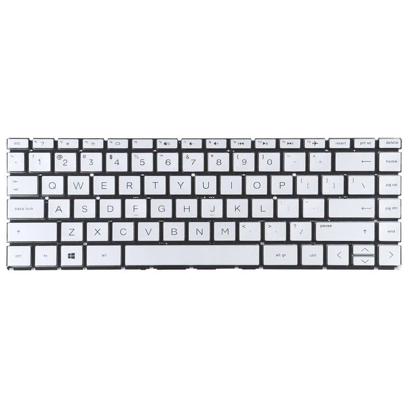 For HP Pavilion x360 14-CK 14-CD 14-CE 14-CM 14-DG US Version Keyboard (Silver)