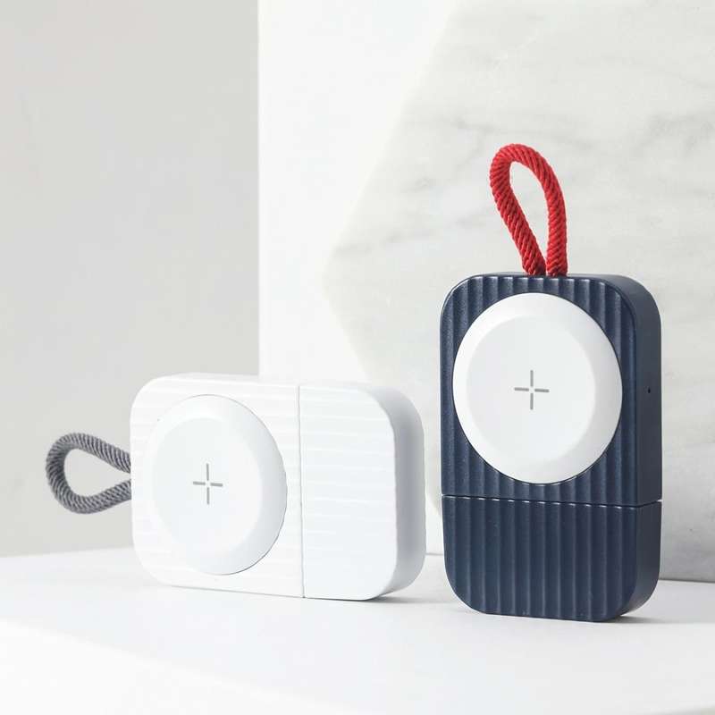 ROCK W26 Portable Magnetic Wireless Charger for Apple Watch Type-C Interface(Blue)