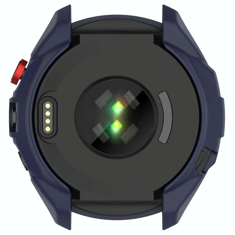 For Garmin Approach S70 42mm Armor Hollow Watch Protective Case(Midnight Blue)