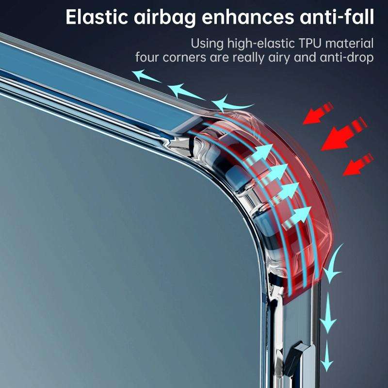 For Huawei P40 Pro Magsafe Case Clear Four-corner Airbag Shockproof PC + TPU Case with Magnetic(T...