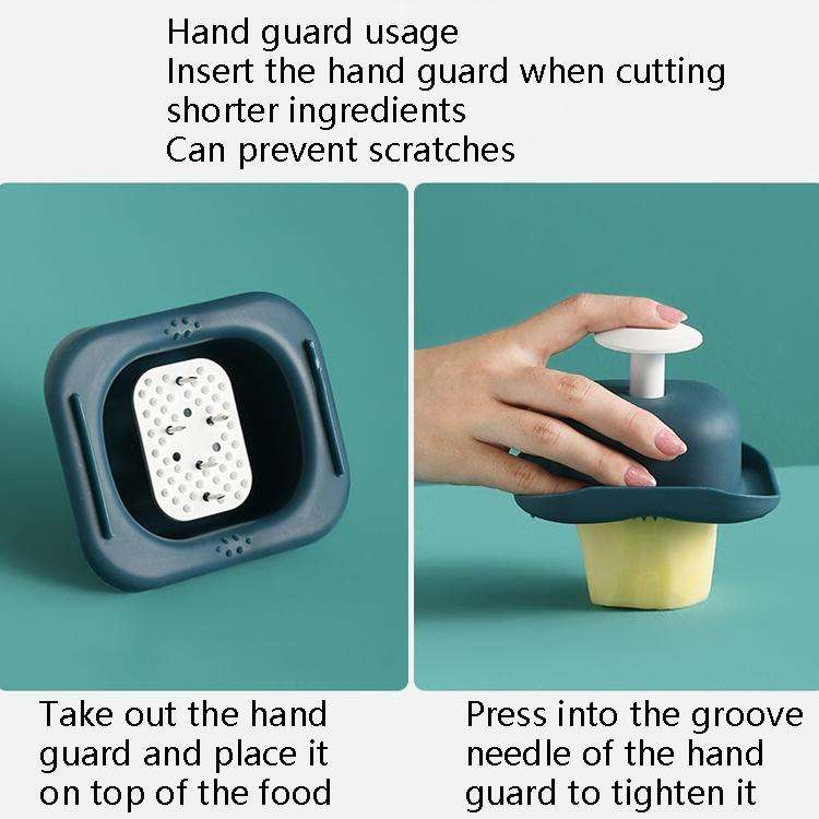 Multifunctional Vegetable Cutter Kitchen Potato Slicing Radish Shredder(Gray)