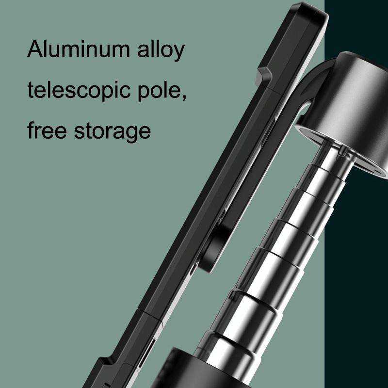 P60D Fill Light Bluetooth Mobile Phone Selfie Stick(White)