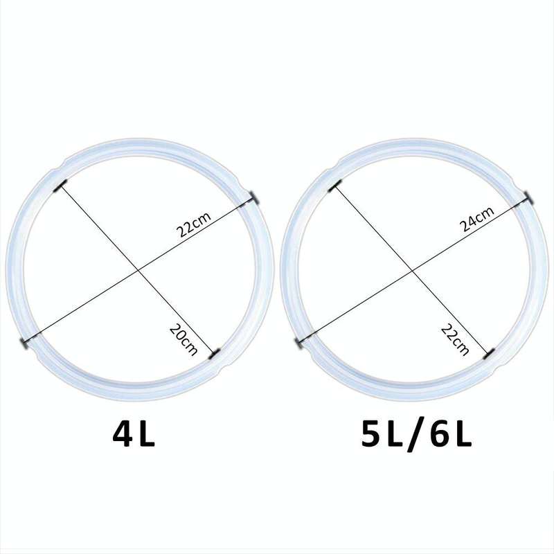 Silicone Gasket Pot Side Seal Electric Pressure Cooker Replacement Parts(Size22x24cm)