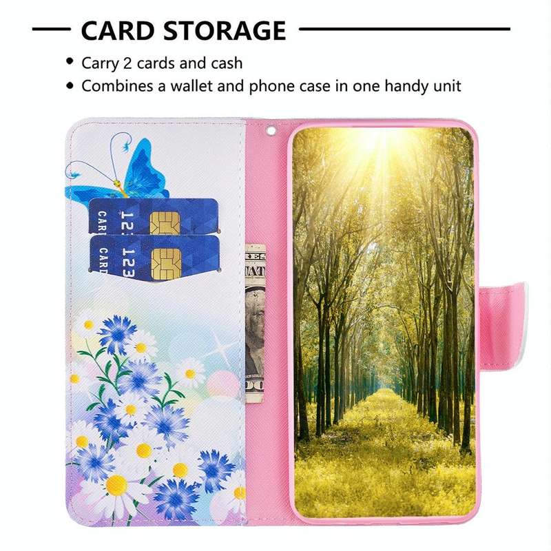 For OPPO A57 4G Colored Drawing Pattern Leather Phone Case(Butterfly Love)