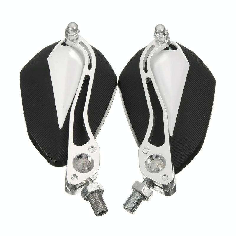 Aluminum Alloy Motorcycle Large-view Rearview Mirror Modification(Red)