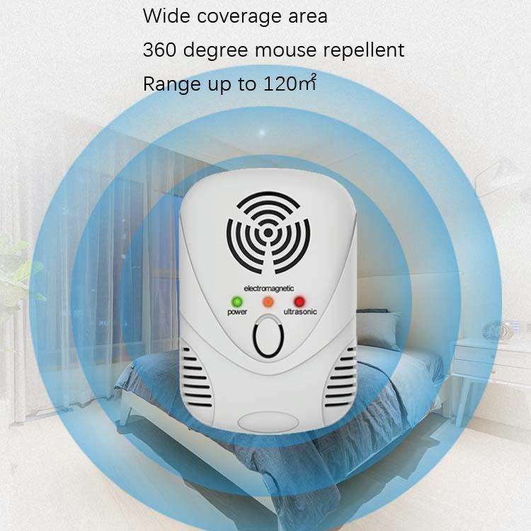 DC-9001 Household Electronic Mouse Repeller, Specification: UK Plug(White)