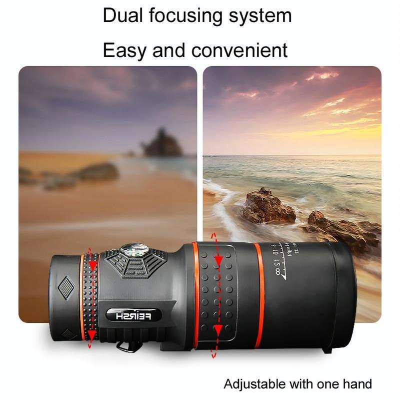 FEIRSH 12x50 High-Definition Low-Light Night Vision Monoculars Concert Mobile Phone Camera Binocu...