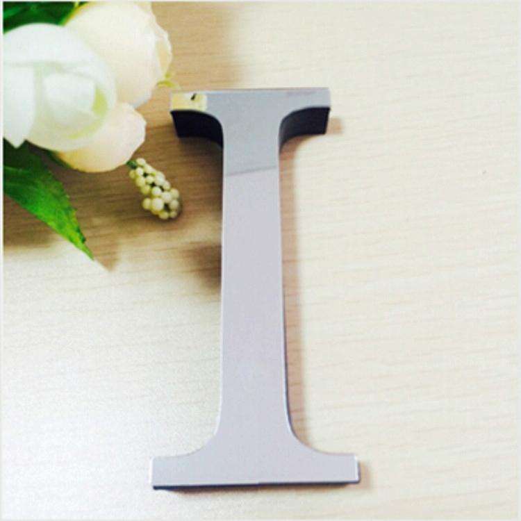 2 PCS Home Decoration Creative Personality English Letters Acrylic Mirror 3D DIY Wall Stickers(I)