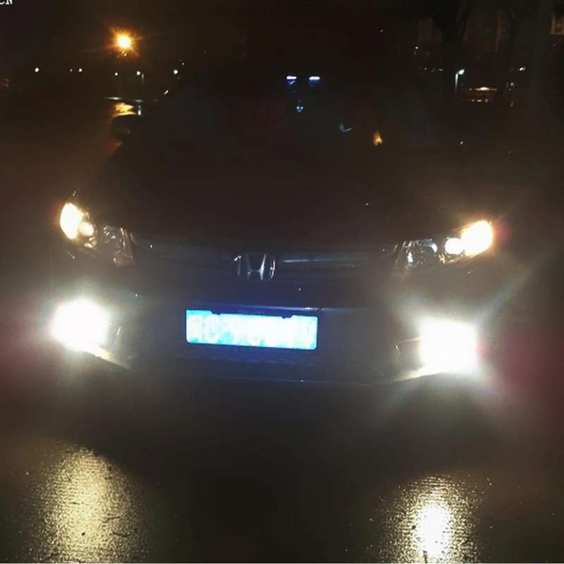 2 PCS 3 inch 10W 900 LM 6000K Car Fog Lights with Colorful Angle Eye Light, DC 12V(White Light)