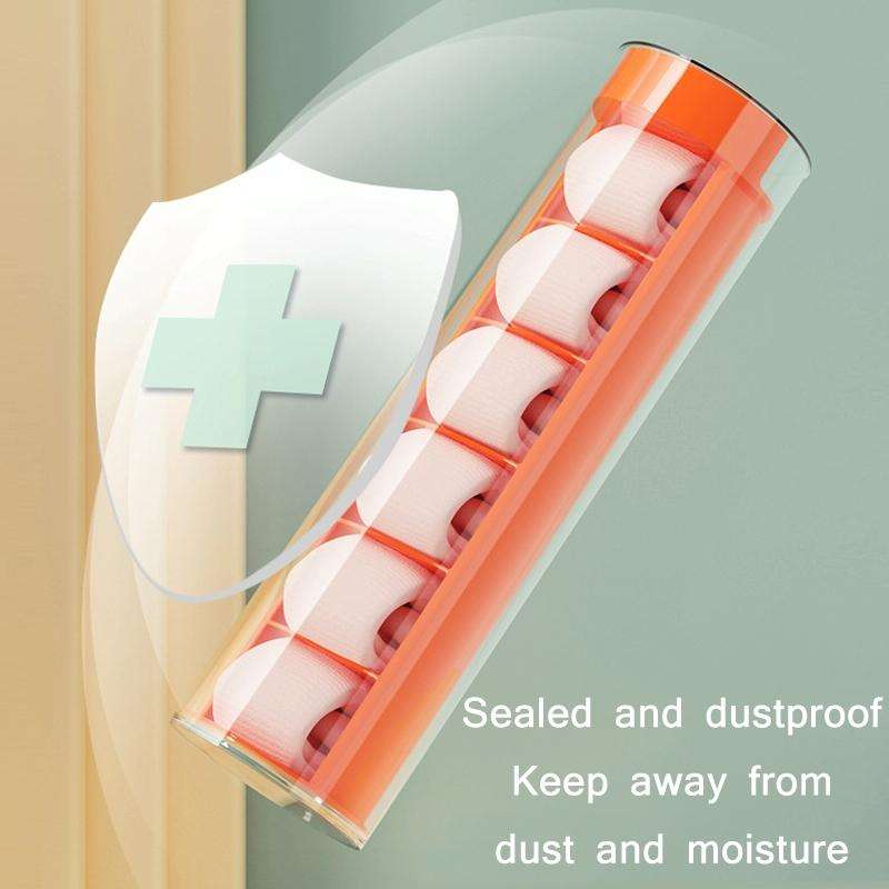 Cylindrical Type Socks Panties Dustproof Storage Box(White)