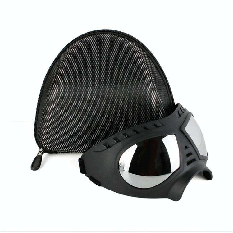 Pet Mask Glasses Waterproof And Snowproof Soft Frame Goggles Dog Supplies Sunglasses(Black)