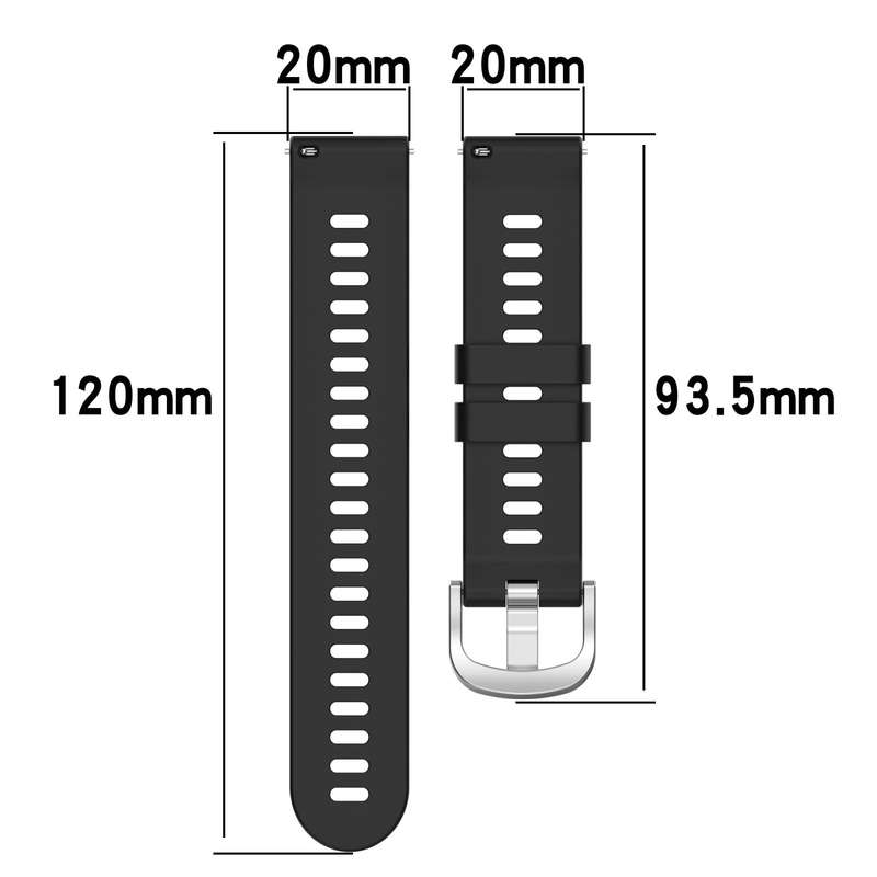 For Garmin Forerunner 55 20mm Solid Color Soft Silicone Watch Band(Midnight Blue)