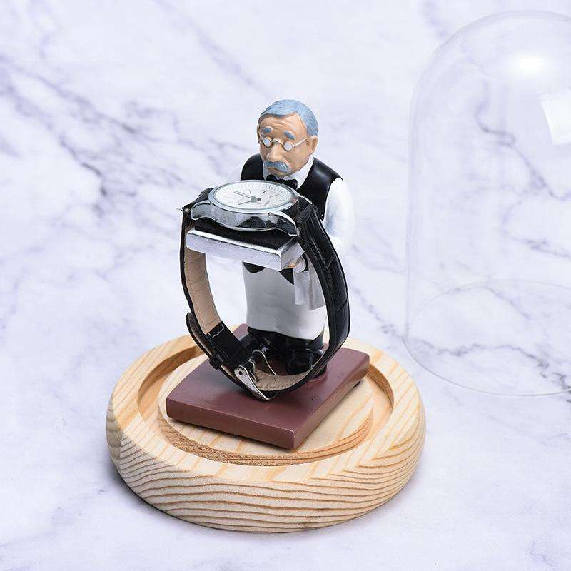 Watch Shelf Support Decorative Ornaments Watch Storage Box Display Stand, Item No.: Small Astronaut