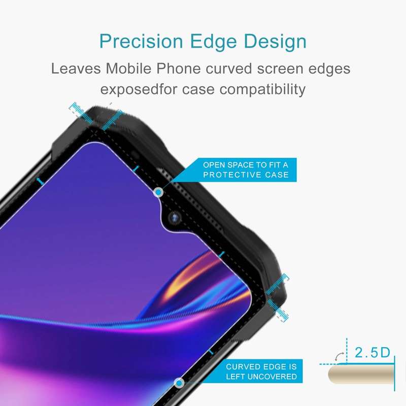 For DOOGEE S99 10pcs 0.26mm 9H 2.5D Tempered Glass Film