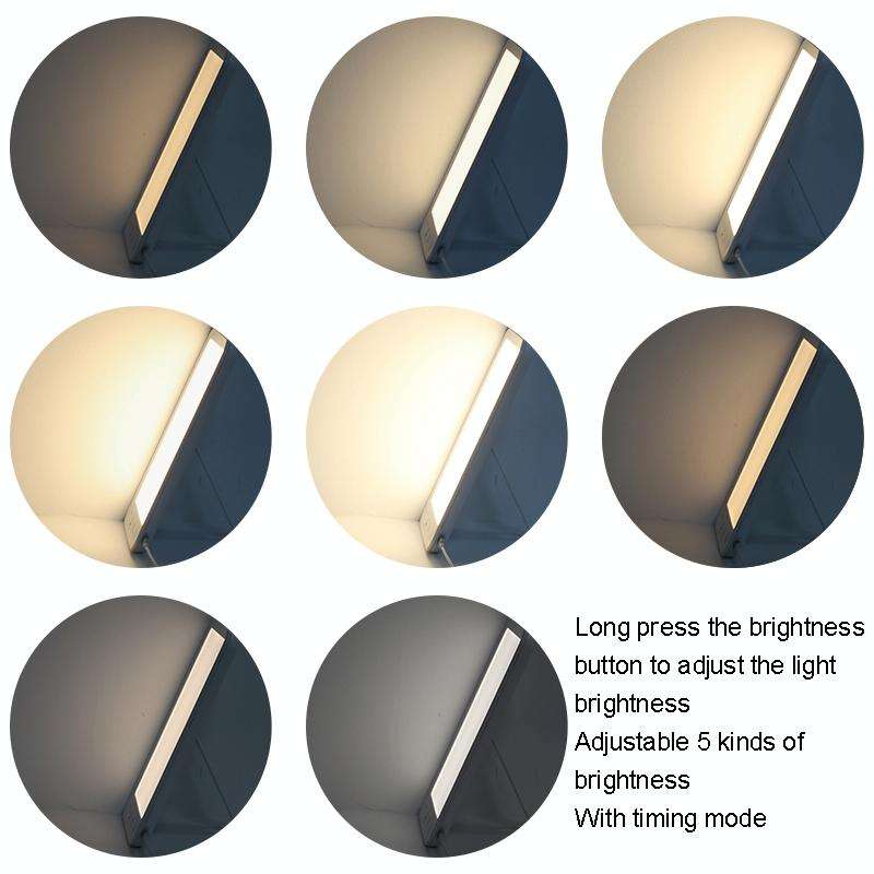 JSK-30 LED Timing Intelligent Dimming SAD Therapy Lamp, Specification: With Power Line